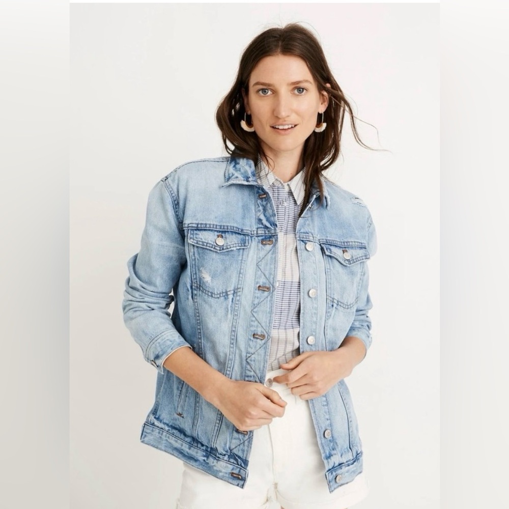 Madewell Distressed Denim Jacket